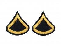 US army shop - Nášivka - Vojín 1.třídy • Private 1st Class PFC • modro-žlutá