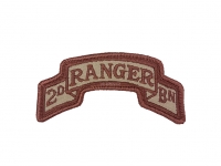 US army shop - Nášivka Desert - 2.prapor RANGER • 2nd Battalion Ranger 